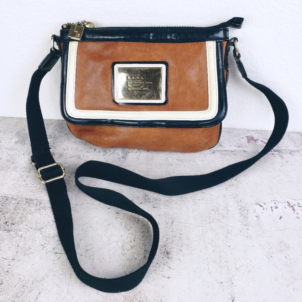 Brown and Black Crossbody Bag